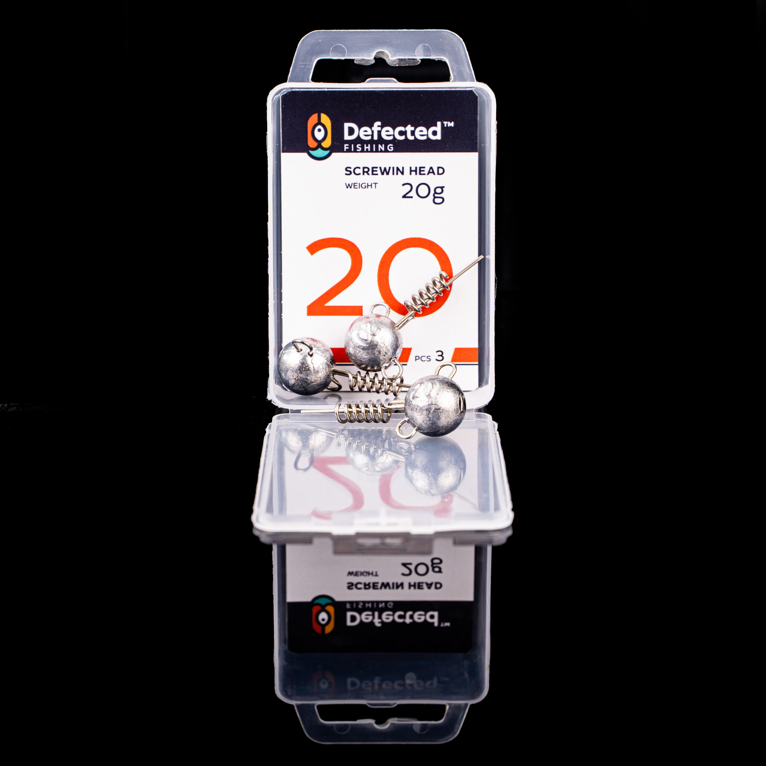 Defected Fishing Screwin Head 20g - glava na zavrtanje za otezavanje silikonskih sedova, sedtvistera i tvistera. 3 komada u pakovanju. Defected Fishing Screwin Head 20g